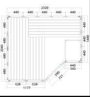 Sauna Polaris Large 234x206x204cm
