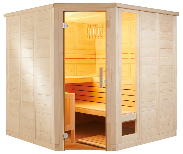 Sauna Komfort Corner 206x206x204cm