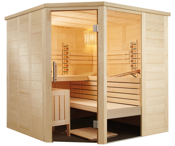 Sauna Alaska Corner Infra+ 206x206x204cm