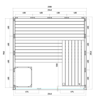 Sauna Alaska View 208x206x204cm