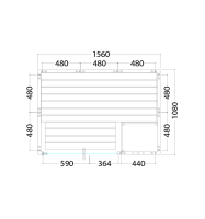 Sauna Alaska Mini 160x110x204cm