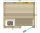 Sauna Vitalis Complete 148x119x200cm mit Fronteinstieg