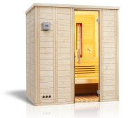 Sauna Vitalis Complete 184x119x200cm mit Fronteinstieg