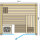 Sauna Panorama 180 Fichte - 210x180x203cm